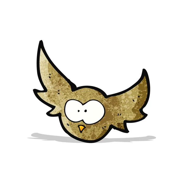 Hibou volant de bande dessinée — Image vectorielle