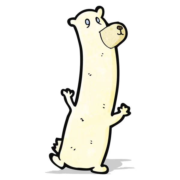Funny cartoon polar bear — Stock Vector