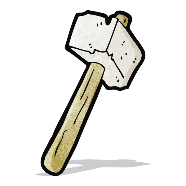 Martillo de piedra de dibujos animados — Vector de stock