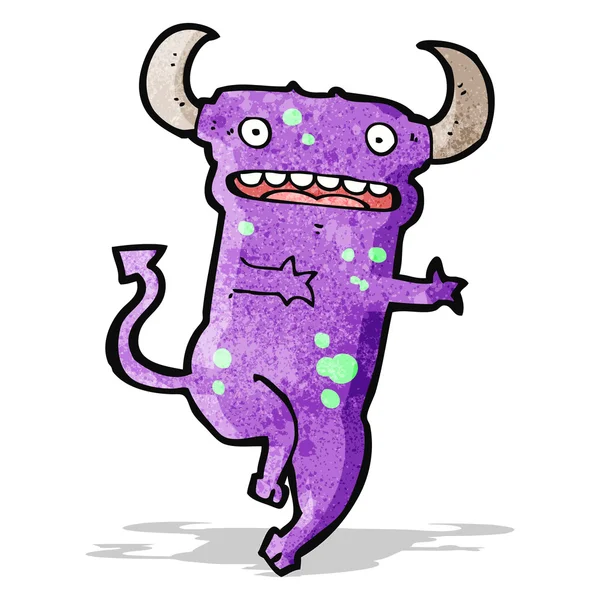 Cartoon-tanzender Teufel — Stockvektor