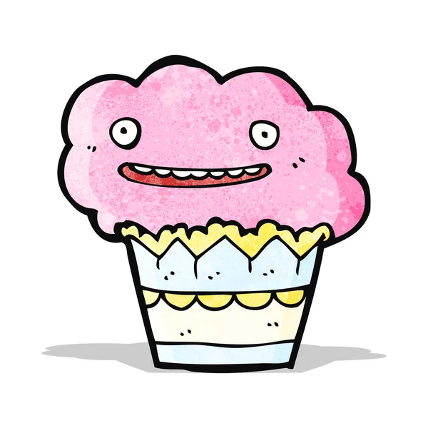 Cupcake de bande dessinée — Image vectorielle