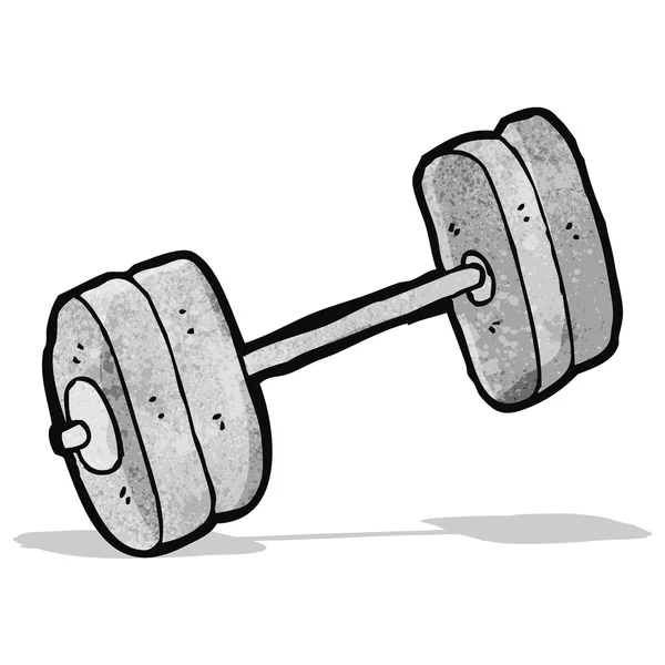 Cartoon barbell — Stock Vector