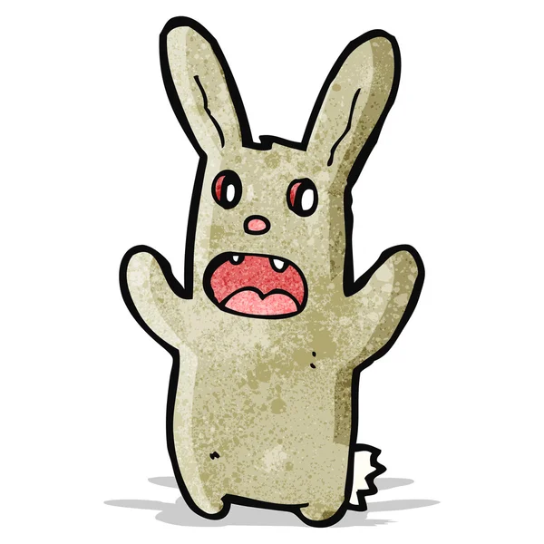 Upiorny zombie kreskówka króliczek — Wektor stockowy