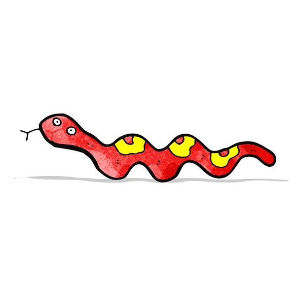 Dibujos animados de serpiente deslizante — Vector de stock