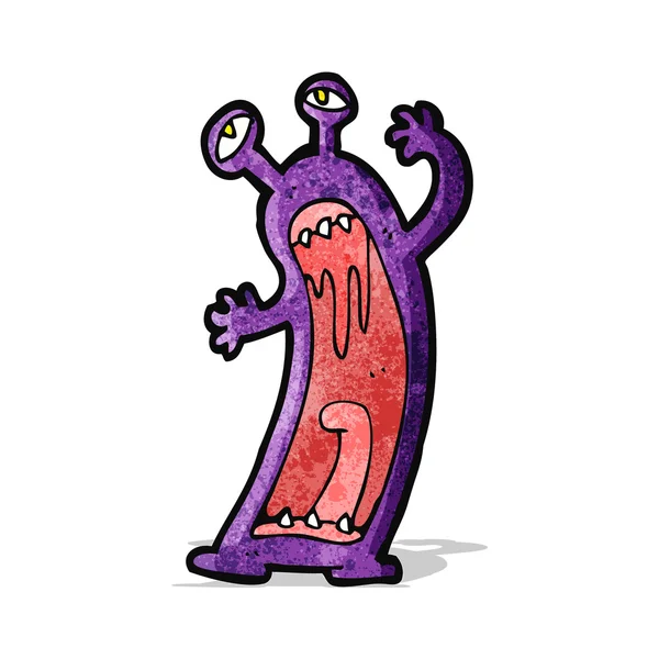 Cartoon buitenaardse monster — Stockvector