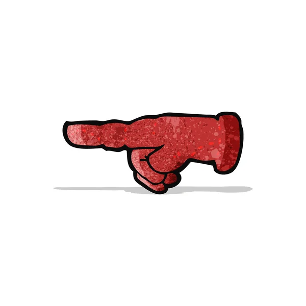 Işaretleme eldiven karikatür — Stok Vektör