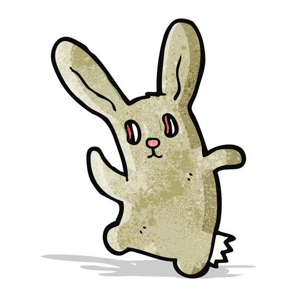 Strašidelný zombie bunny karikatura — Stockový vektor