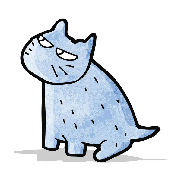 Chagrijnig cartoon kat — Stockvector