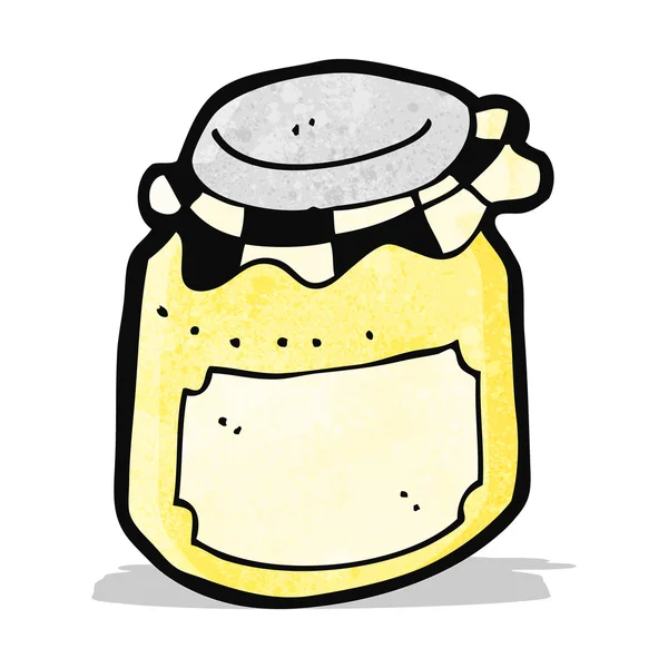 Cartoon jam jar — Stock Vector