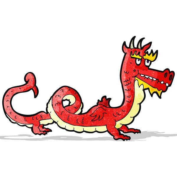 Cartone animato drago cinese — Vettoriale Stock