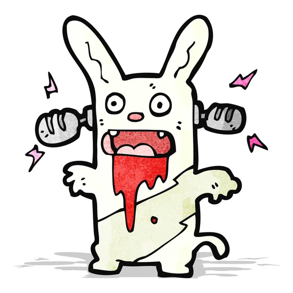 Karikatür deli tavşan — Stok Vektör