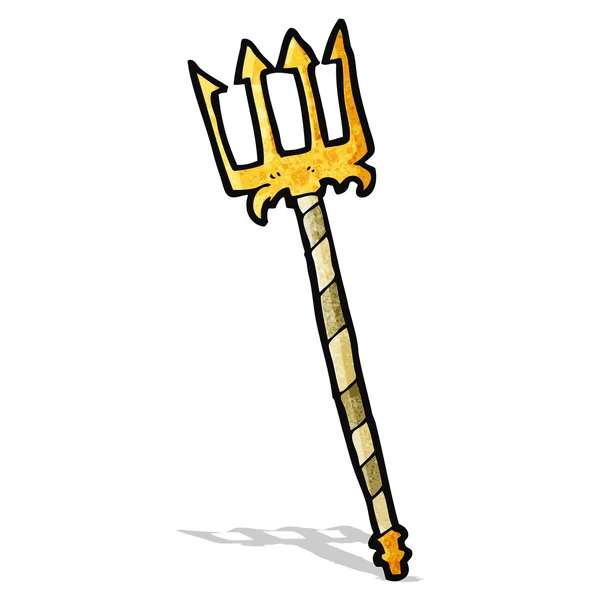 Cartoon trident — Stockvector