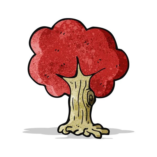 Cartoon-Baum im Herbst — Stockvektor