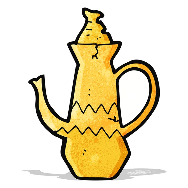 Cartoon koffie pot — Stockvector