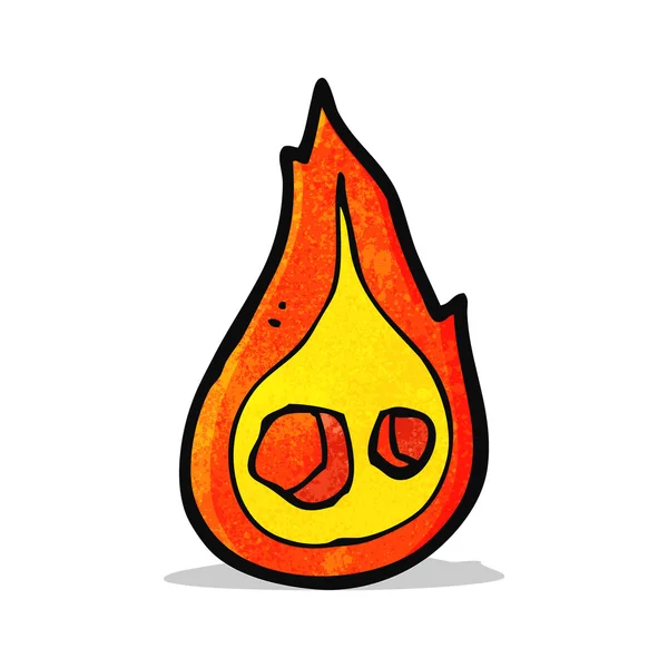 Kreslený plameny — Stockový vektor