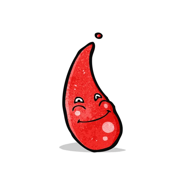 Gota de sangre de dibujos animados — Vector de stock