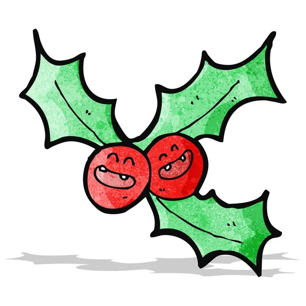 Holly cartoon — Stockvector