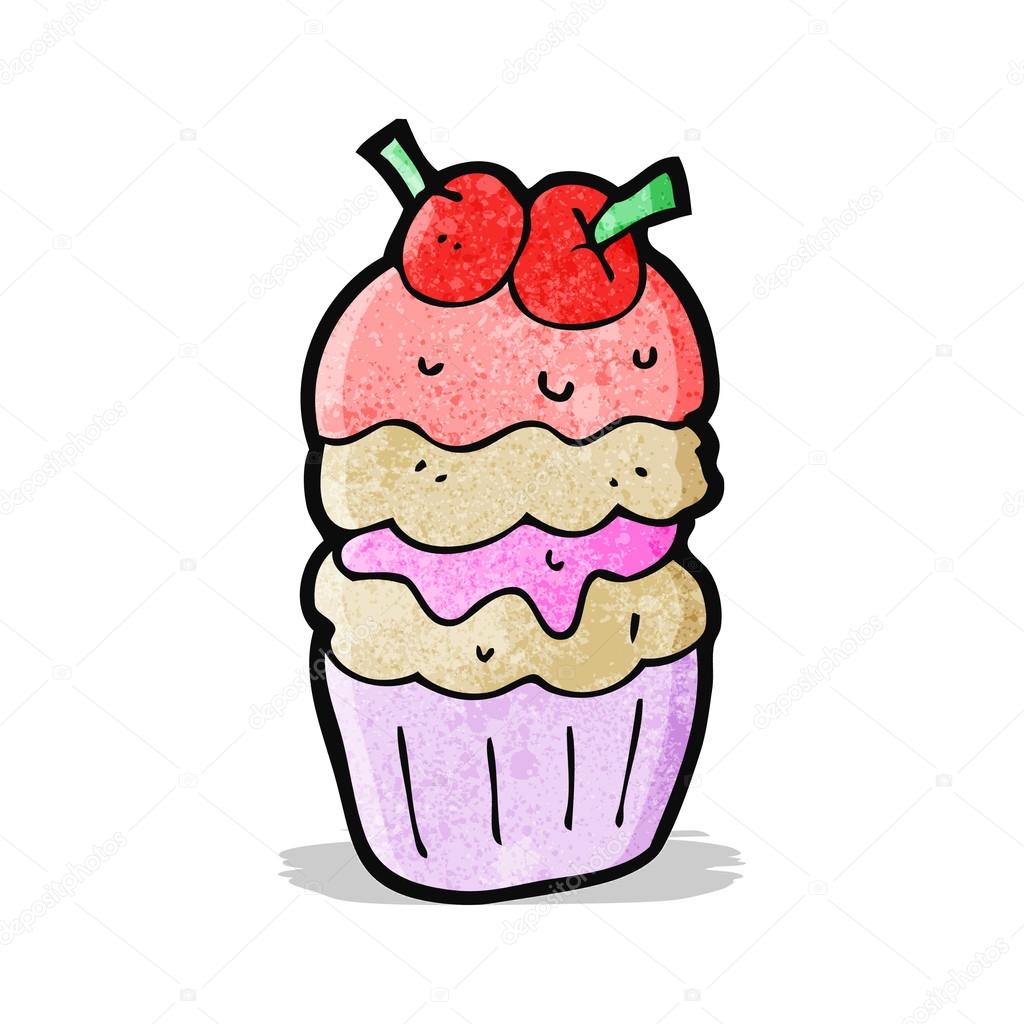 Cartoon giant cupcake Stock Illustration by ©lineartestpilot 56336241
