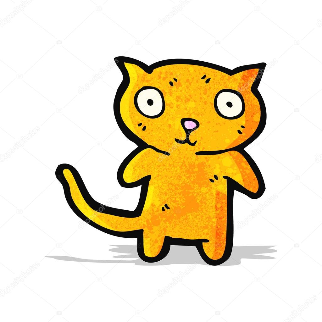 Mignon Petit Chat Dessin Anime Image Vectorielle Par Lineartestpilot C Illustration