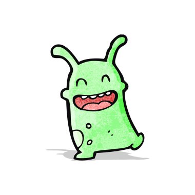 komik küçük uzaylı karikatür