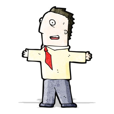 karikatür hevesli işadamı