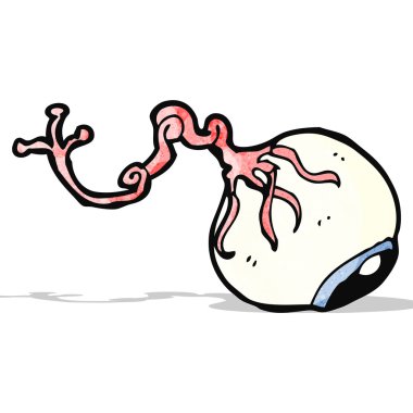 Brüt göz küresi karikatür