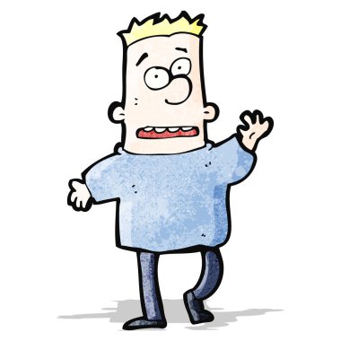 karikatür sallanan adam