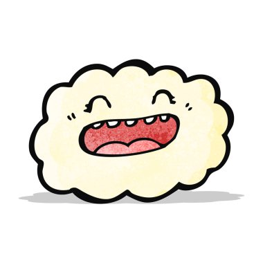 mutlu karikatür bulut