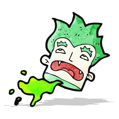 çizgi film vampir kafası kopmuş