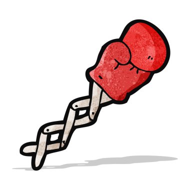 karikatür Boks eldiveni