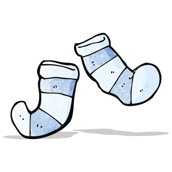 Karikatür çizgili çorap — Stok Vektör