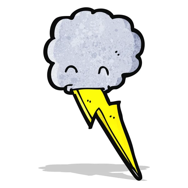 Cartoon Thundercloud — Vetor de Stock