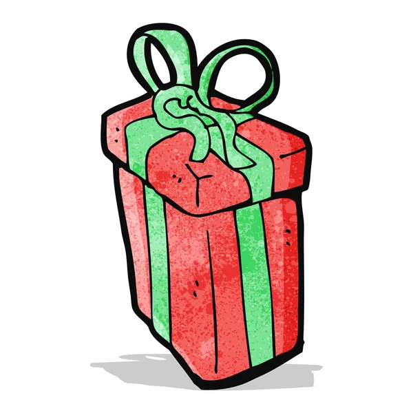 Regalo de Navidad de dibujos animados — Vector de stock