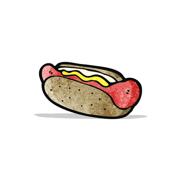 Cartoon hotdog — Stockvector