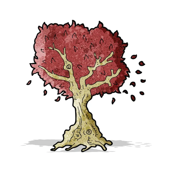 Cartoon-Baum im Herbst — Stockvektor