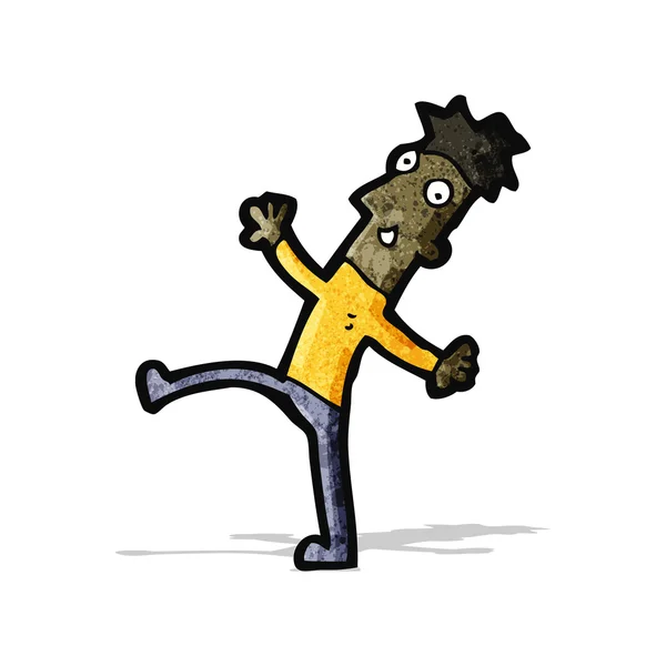 Kreskówka mężczyzna tańczy — Wektor stockowy