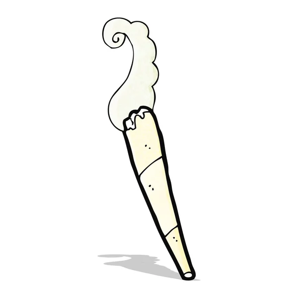 Desene animate marijuana tigara — Vector de stoc