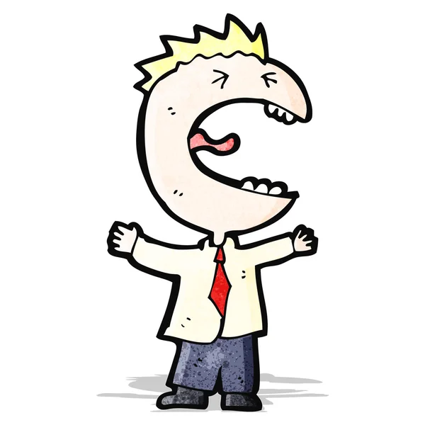 Cartoon schreeuwen office man — Stockvector