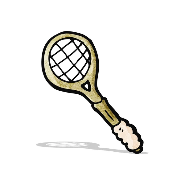 卡通墙网球的球拍 — 图库矢量图片