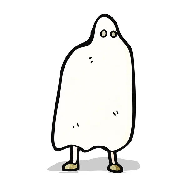 Cartoon ghost costume, — Stock Vector