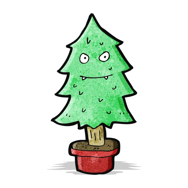 Árbol de Navidad de dibujos animados — Vector de stock