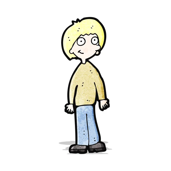 Cartoon blond boy — Stock Vector