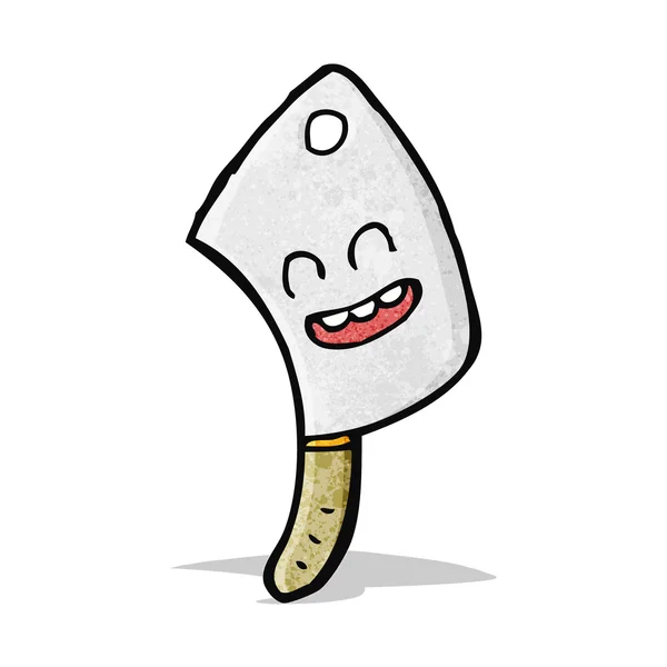 Cartoon meat cleaver — Stock Vector