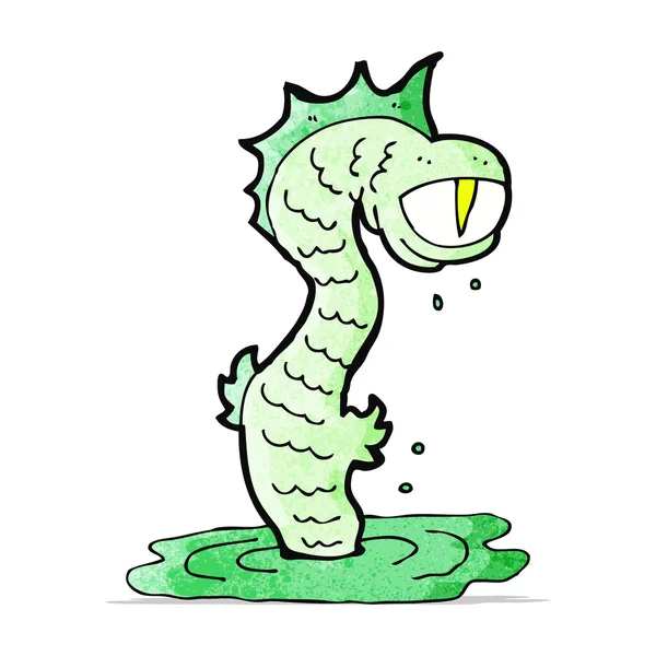 Desenhos animados monstro pântano — Vetor de Stock