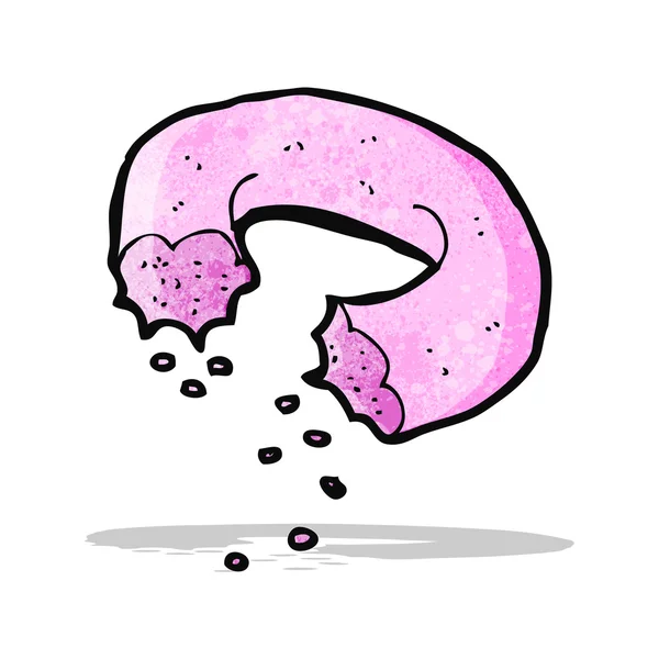 Cartoon pink doughnut — Stock Vector