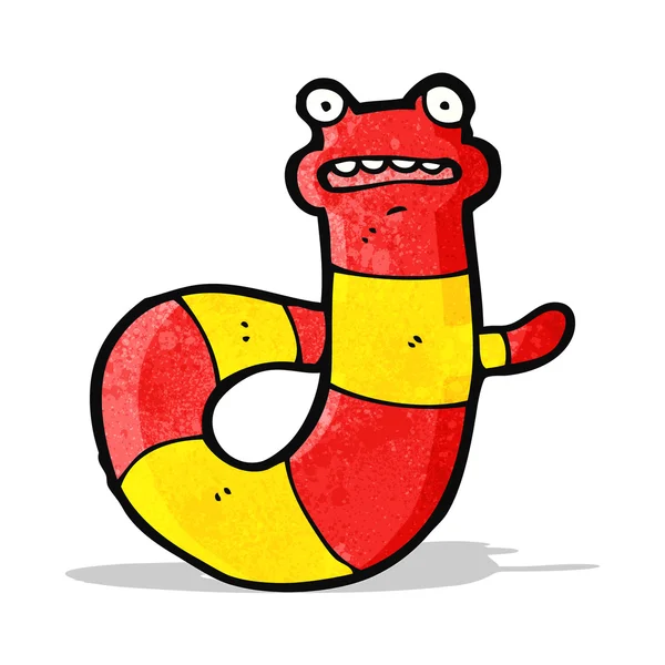Serpente dei cartoni animati divertente — Vettoriale Stock