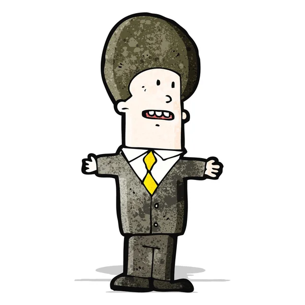 スーツの漫画ビジネスマン — ストックベクタ