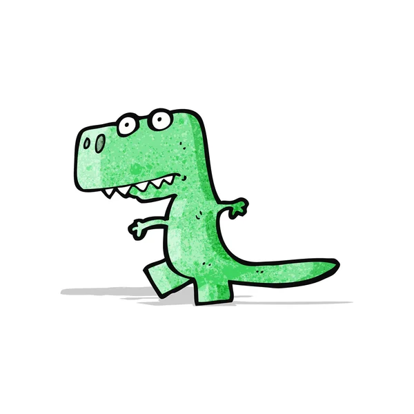 Pequeno dinossauro dos desenhos animados — Vetor de Stock