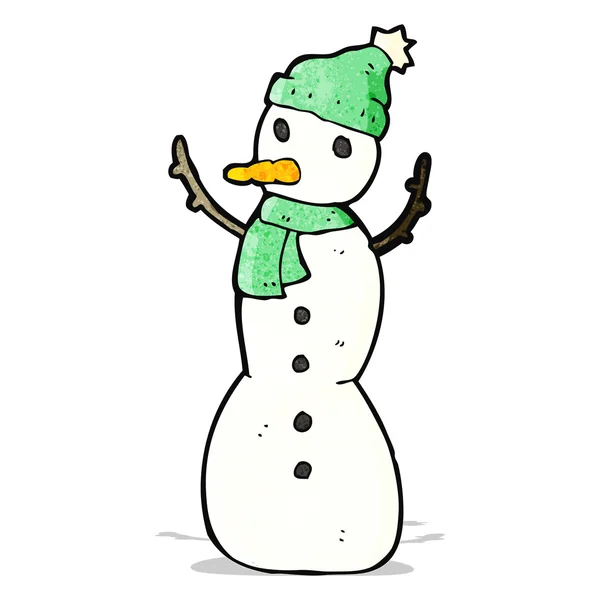 Cartoon snowman — Stock Vector