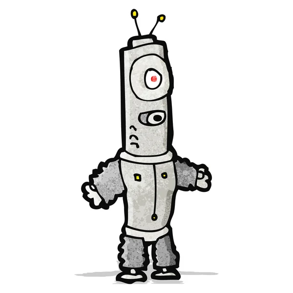 Dibujos animados divertido robot — Vector de stock